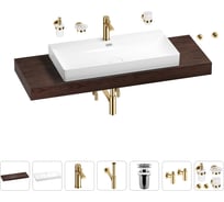 Раковина Wellsee 90 см со столешницей 140 смBromanceв наборе 10 в 1 201013748