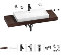 Раковина Wellsee 90 см со столешницей 140 смBromanceв наборе 10 в 1 201013742