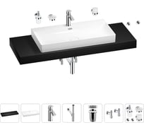 Раковина 90 см со столешницей 140 см Wellsee Bromance в наборе 10 в 1 201013761