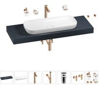 Раковина 90 см со столешницей 140 см Wellsee Croquis в наборе 10 в 1 201008514