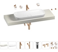 Раковина Wellsee 90 см со столешницей 140 смCroquisв наборе 10 в 1 201008499
