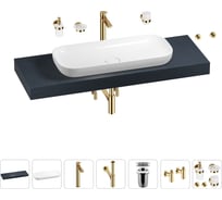 Раковина 90 см со столешницей 140 см Wellsee Croquis в наборе 10 в 1 201008513