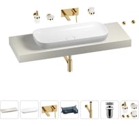 Раковина Wellsee 90 см со столешницей 140 смCroquisв наборе 9 в 1 201008508