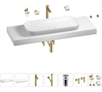 Раковина 90 см со столешницей 140 см Wellsee Croquis в наборе 10 в 1 201008573