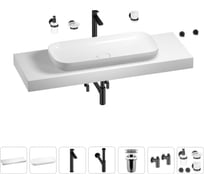Раковина 90 см со столешницей 140 см Wellsee Croquis в наборе 10 в 1 201008572