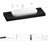 Раковина 90 см со столешницей 140 см Wellsee Croquis в наборе 10 в 1 201008600