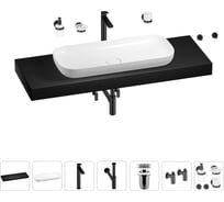 Раковина 90 см со столешницей 140 см Wellsee Croquis в наборе 10 в 1 201008592