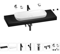 Раковина 90 см со столешницей 140 см Wellsee Croquis в наборе 10 в 1 201008597