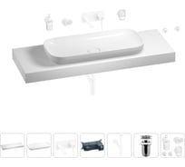 Раковина 90 см со столешницей 140 см Wellsee Croquis в наборе 9 в 1 201008590