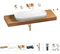 Раковина Wellsee 90 см со столешницей 140 смCroquisв наборе 9 в 1 201008549