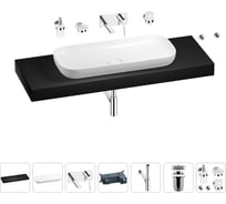 Раковина 90 см со столешницей 140 см Wellsee Croquis в наборе 9 в 1 201008606