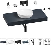 Раковина Wellsee 42 см со столешницей 100 смChalice Perfectionв наборе 9 в 1 201010142