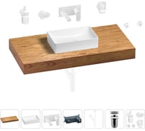 Раковина 42 см со столешницей 100 см Wellsee Pure BY Wellsee в наборе 9 в 1 201010840