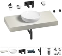 Раковина Wellsee 42 см со столешницей 100 смChalice Perfectionв наборе 9 в 1 201010122