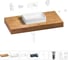 Раковина 42 см со столешницей 100 см Wellsee Pure BY Wellsee в наборе 9 в 1 201010845 1