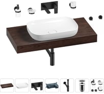 Раковина 60 см со столешницей 100 см Wellsee Croquis в наборе 9 в 1 201008082