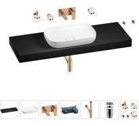 Раковина 60 см со столешницей 140 см Wellsee Croquis в наборе 9 в 1 201008364