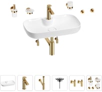 Раковина для ванной Wellsee Croquis 2.0 в наборе 9 в 1 201005858