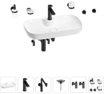 Раковина для ванной Wellsee Croquis 2.0 в наборе 9 в 1 201005867