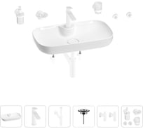 Раковина для ванной Wellsee Croquis 2.0 в наборе 9 в 1 201005860