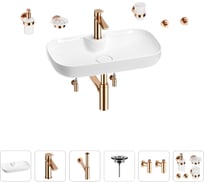 Раковина для ванной Wellsee Croquis 2.0 в наборе 9 в 1 201005859