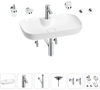 Раковина для ванной Wellsee Croquis 2.0 в наборе 9 в 1 201005906