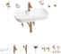 Раковина для ванной Wellsee Croquis 2.0 в наборе 9 в 1 201005849 1