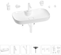 Раковина для ванной Wellsee Croquis 2.0 в наборе 9 в 1 201005885