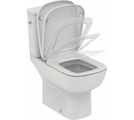 Напольный унитаз Ideal Standard ESEDRA для монтажа с бачком, глубокий смыв, сидение и крышка заказывается дополнительно T283401 00000062935