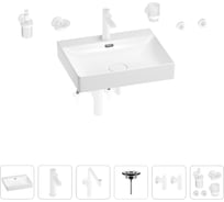 Раковина для ванной Wellsee DeSire в наборе 9 в 1 201007600