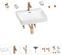 Раковина для ванной Wellsee DeSire в наборе 9 в 1 201007564