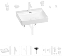 Раковина для ванной Wellsee DeSire в наборе 9 в 1 201007590