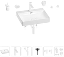 Раковина для ванной Wellsee DeSire в наборе 9 в 1 201007555
