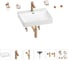 Раковина для ванной Wellsee DeSire в наборе 9 в 1 201007584 1