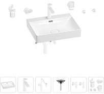 Раковина для ванной Wellsee DeSire в наборе 9 в 1 201007595