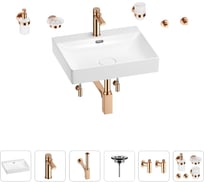 Раковина для ванной Wellsee DeSire в наборе 9 в 1 201007569