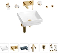 Раковина для ванной Wellsee Doux в наборе 8 в 1 201006023