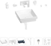 Раковина для ванной Wellsee Doux в наборе 8 в 1 201005940