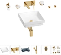 Раковина для ванной Wellsee Doux в наборе 8 в 1 201005963