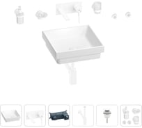 Раковина для ванной Wellsee Doux в наборе 8 в 1 201005965