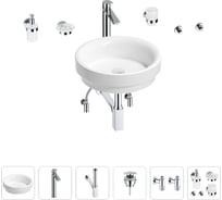 Раковина для ванной Wellsee Doux в наборе 9 в 1 201006046