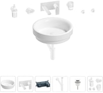 Раковина для ванной Wellsee Doux в наборе 8 в 1 201006040
