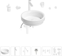 Раковина для ванной Wellsee Doux в наборе 9 в 1 201006110