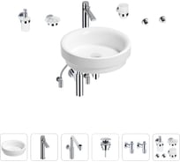 Раковина для ванной Wellsee Doux в наборе 9 в 1 201006111