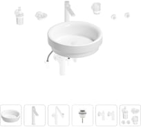 Раковина для ванной Wellsee Doux в наборе 9 в 1 201006115