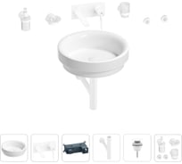 Раковина для ванной Wellsee Doux в наборе 8 в 1 201006085