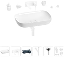 Раковина для ванной Wellsee Croquis в наборе 8 в 1 201005645