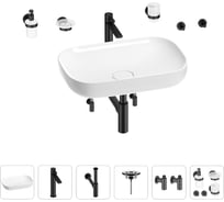Раковина для ванной Wellsee Croquis в наборе 9 в 1 201005692