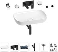 Раковина для ванной Wellsee Croquis в наборе 8 в 1 201005697