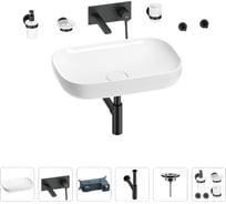 Раковина для ванной Wellsee Croquis в наборе 8 в 1 201005702